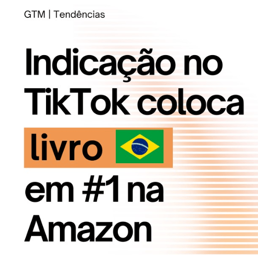 Indicação de livro feita no tiktok coloca livro brasileiro em 1º lugar na amazon americana.